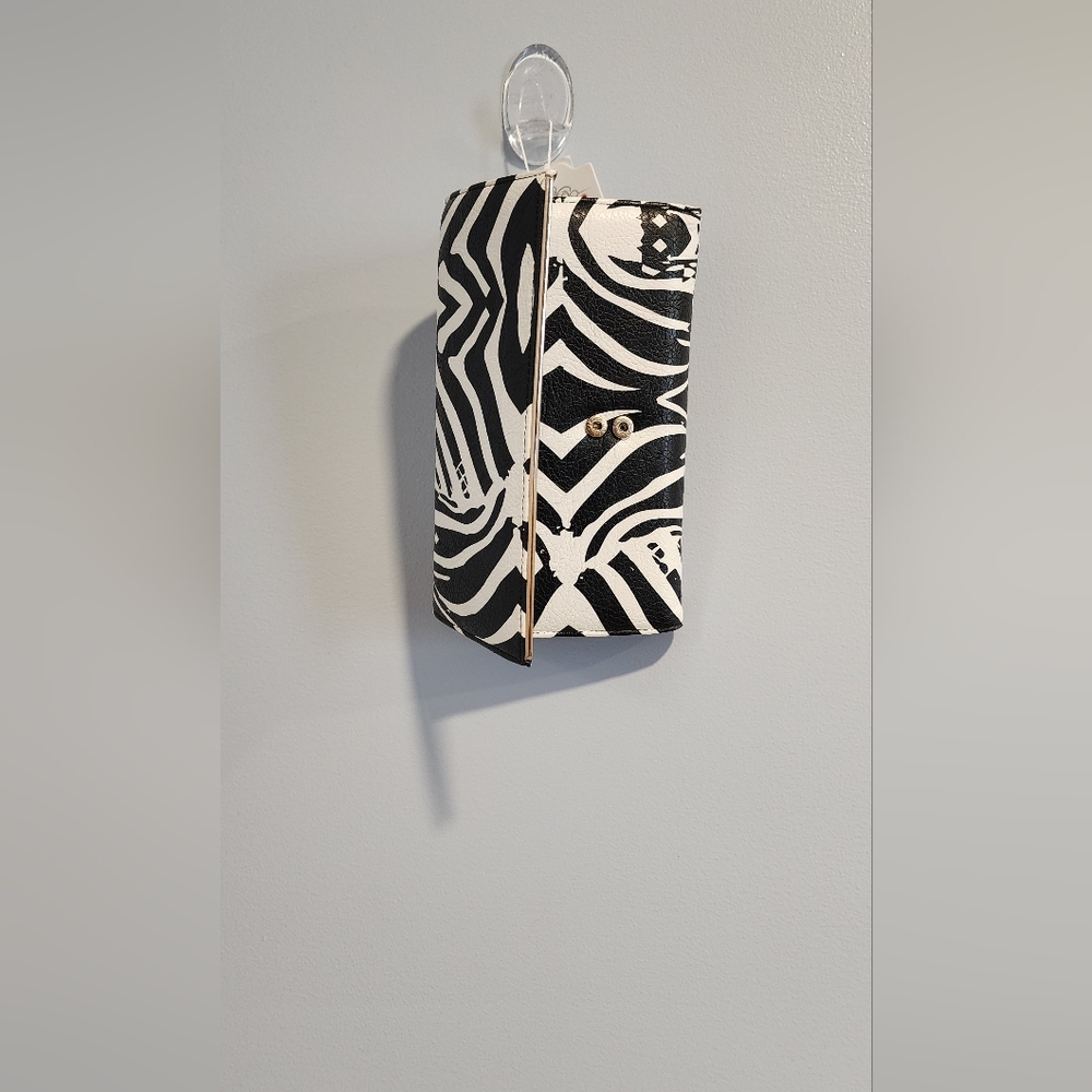 Amy & Joey Zebra Print Clutch